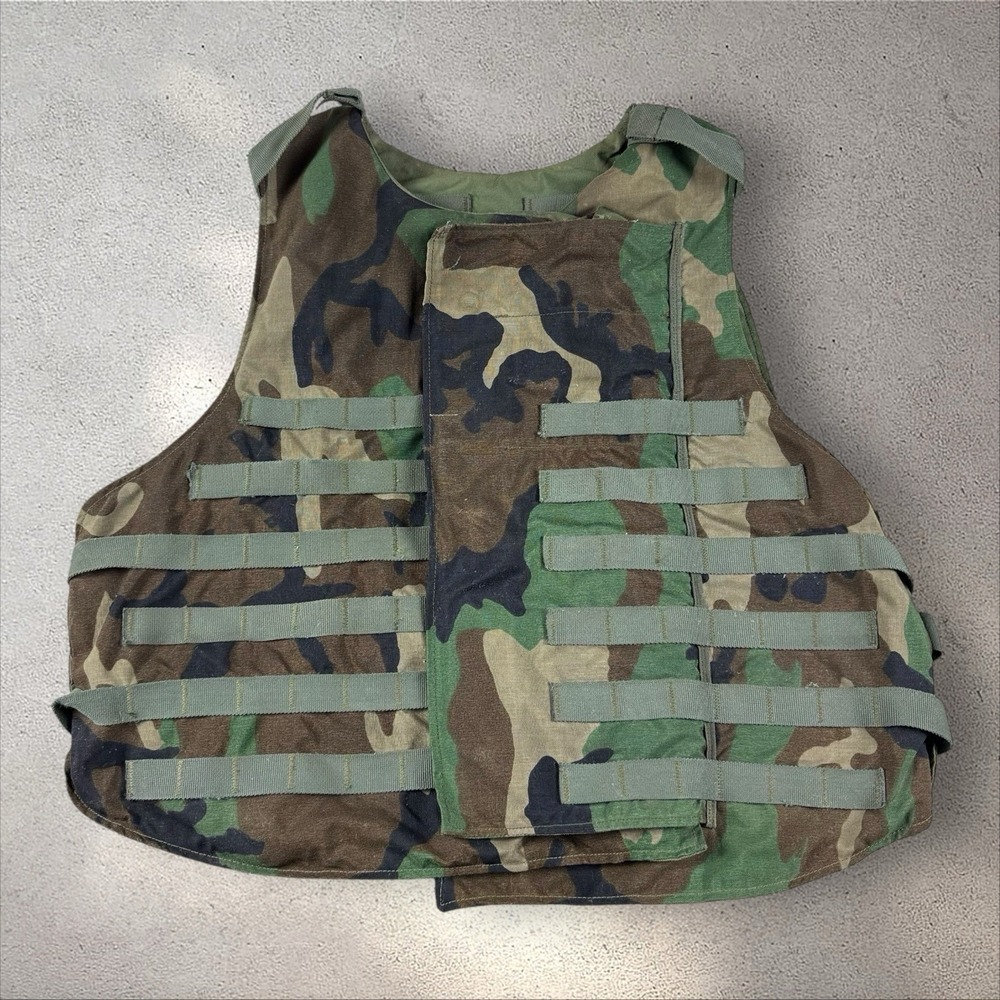Interceptor Base Vest Size L Without Soft Panels BDU‎ Woodland Camo Point Blank